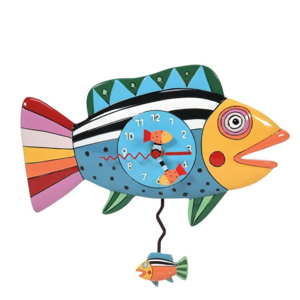 NIB Rainbow Trout Clock